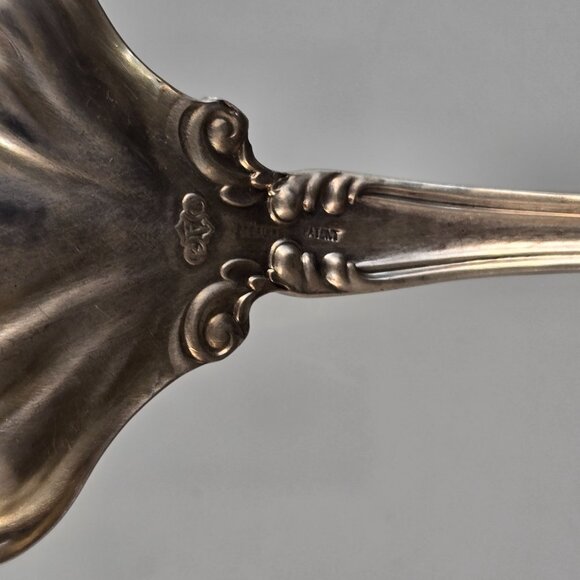 1900s Antique Alvin Sterling Silver Florentine Spoon Casserole Berry Serving 80g - Picture 7 of 12